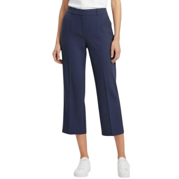 Maurices 22 NAVY Blue Cropped Smart Fit Work Dress Pants - Picture 1 of 12